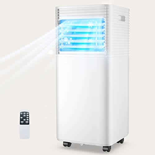 COSTWAY 10000 BTU Portable Air Conditioner with Remote Control, Energy Efficient for Rooms Up to