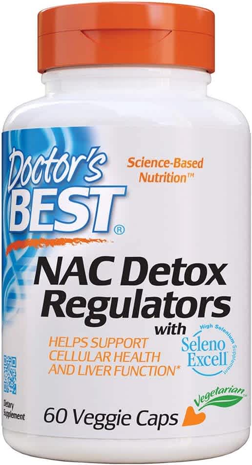 Doctor's Best NAC Detox Regulators 60-Count Bottle