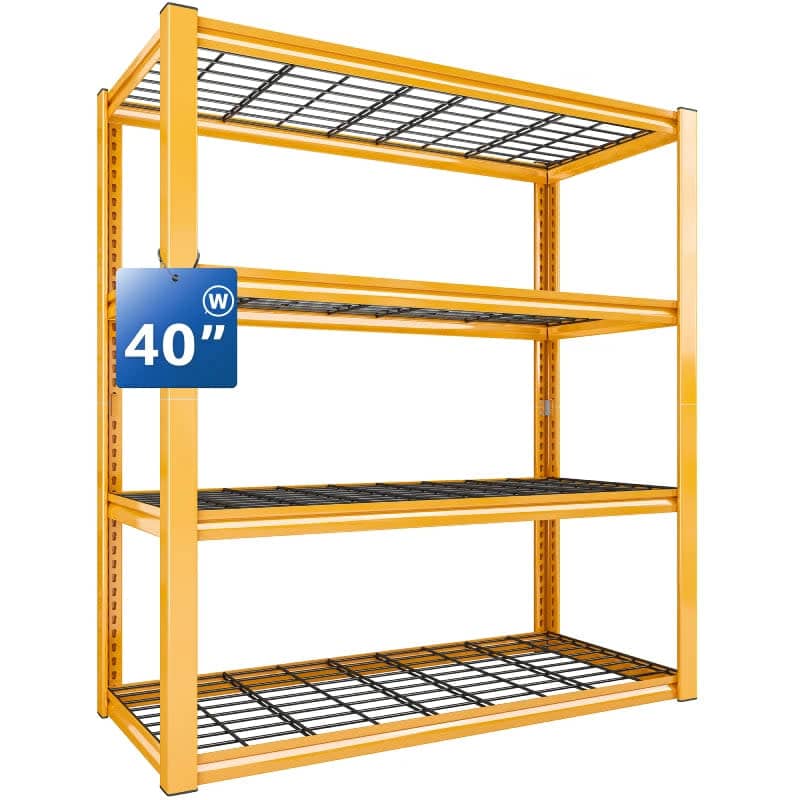 Reibii 40" Metal Shelving Unit