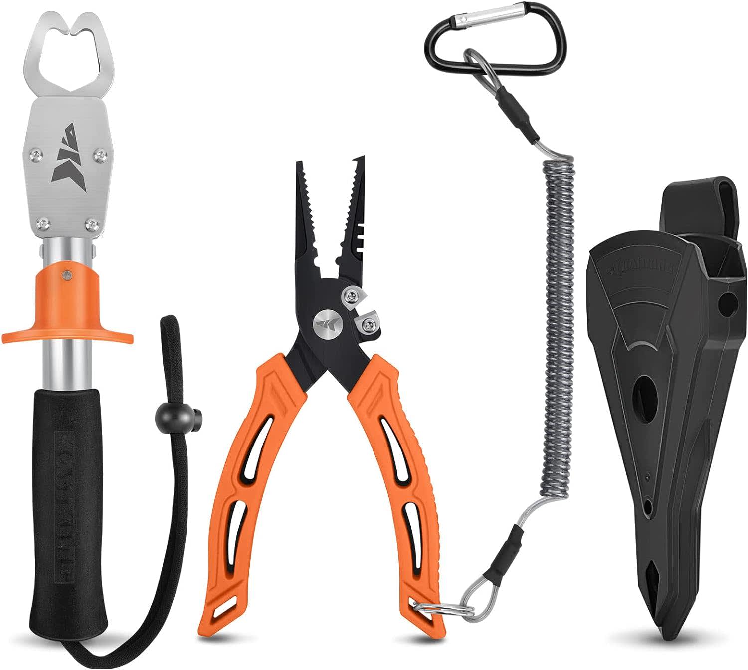 KastKing Fishing 6'' Split Ring Plier w/ 9'' Lip Grip Combo