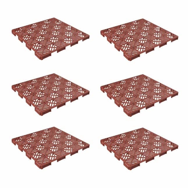 Hastings Home 11.5" Prefinished Deck Tiles 6-Pack