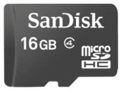 SanDisk 16GB micro SDHC Class 4 Card $4