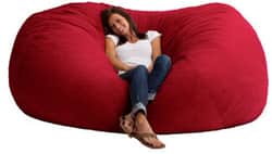 Fuf 7ft Suede Bean Bag Chair $190