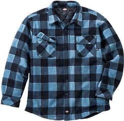 Dickies Men's Plaid Fleece Overshirt for $7