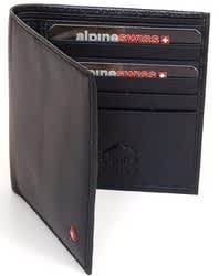 Alpine Swiss Men's Leather Wallet for $10