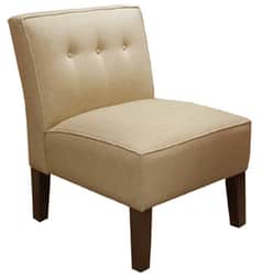 Armless Upholstered Accent Chair for $70