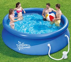 10-Foot Inflatable Swimming Pool for $49