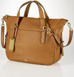 Ralph Lauren Leather Satchel Tote $172