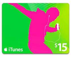 $15 Apple iTunes Gift Card for $8