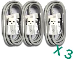 USB Charger Cable for iPhone 3-Pack for $2