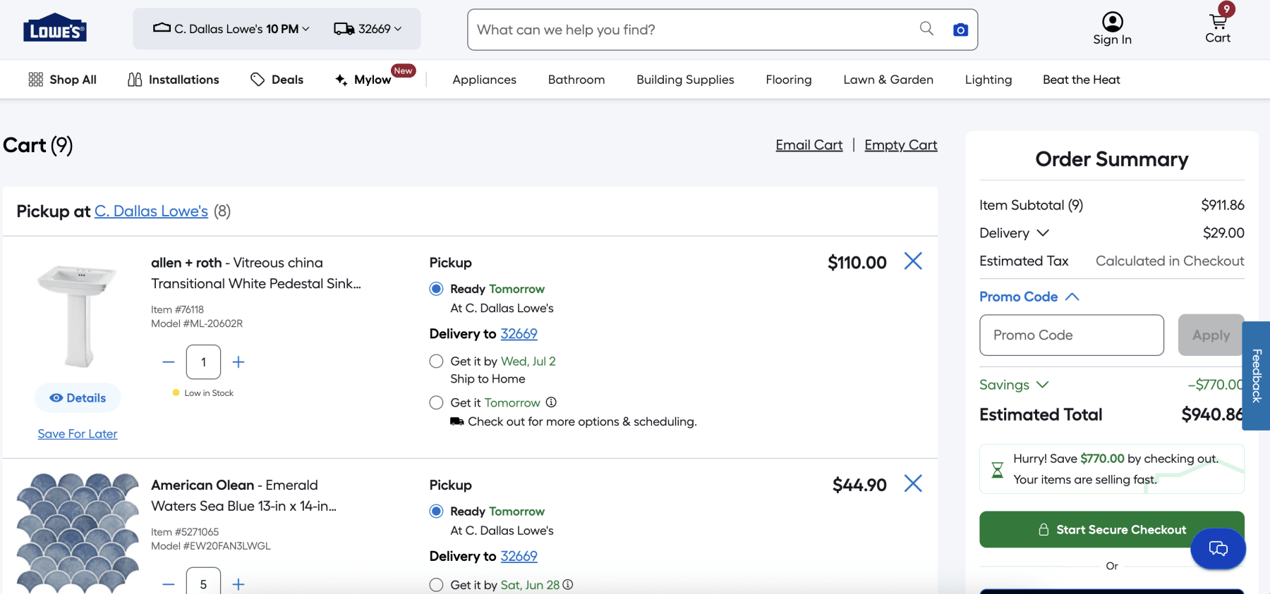 lowes-promo-code-cart