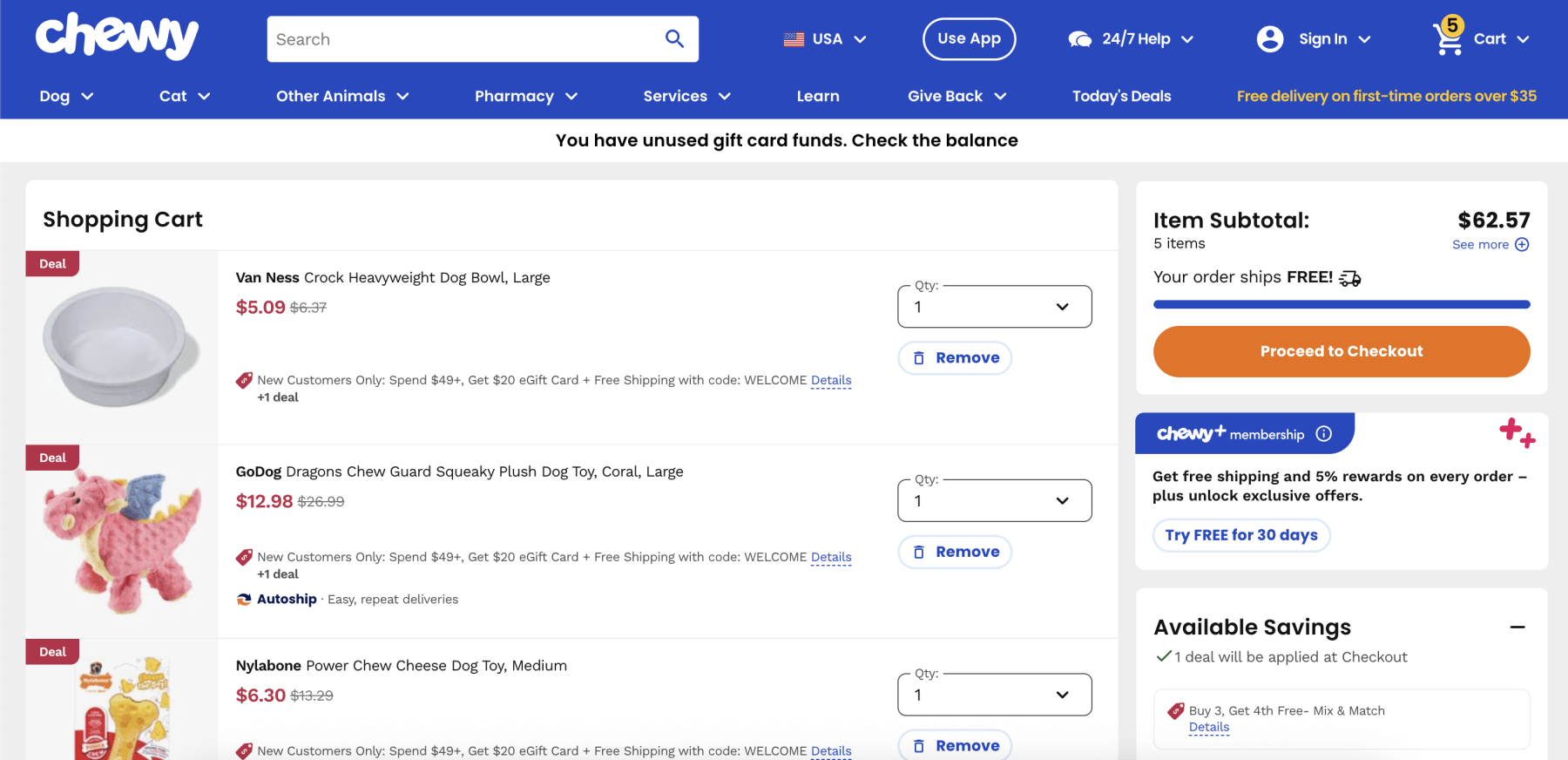chewy-promo-code-cart