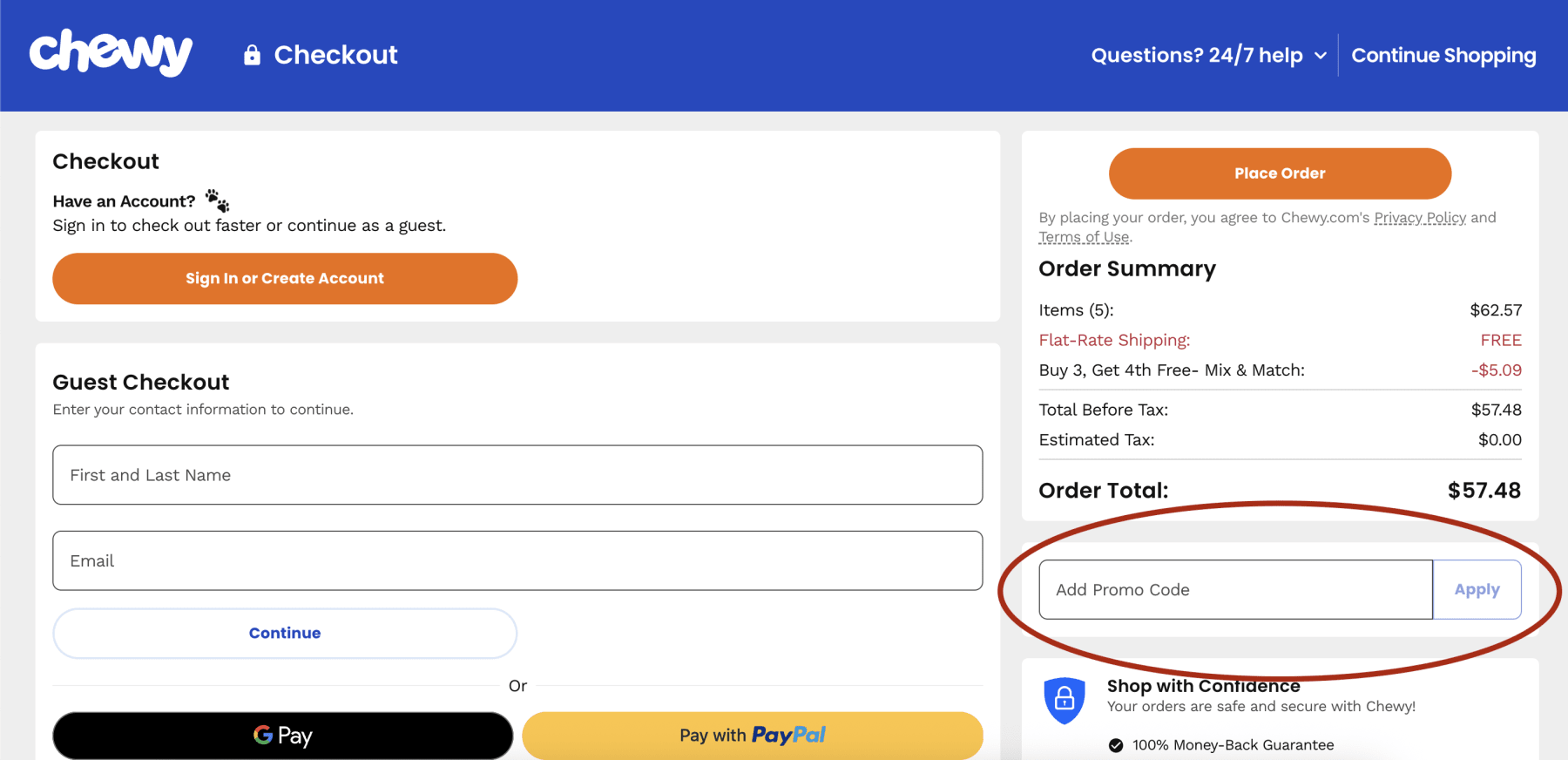 chewy-promo-code-checkout