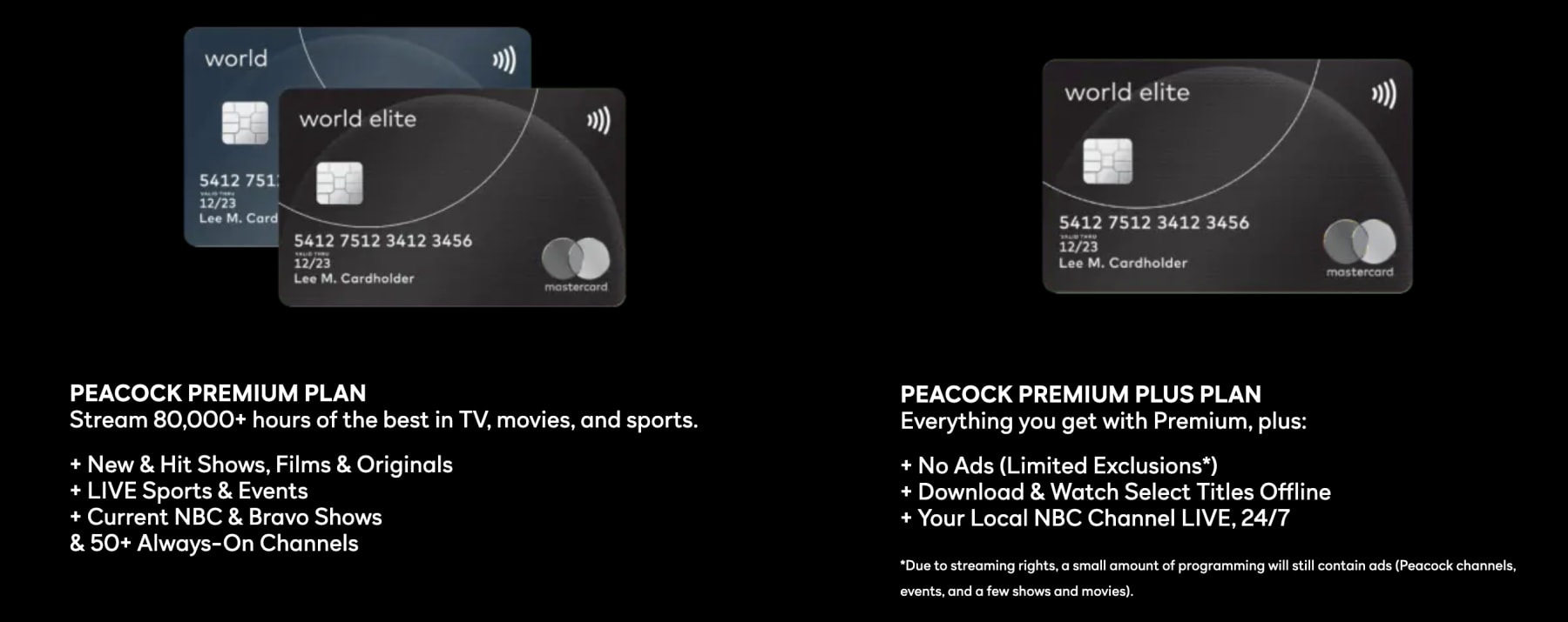 Mastercard special deal