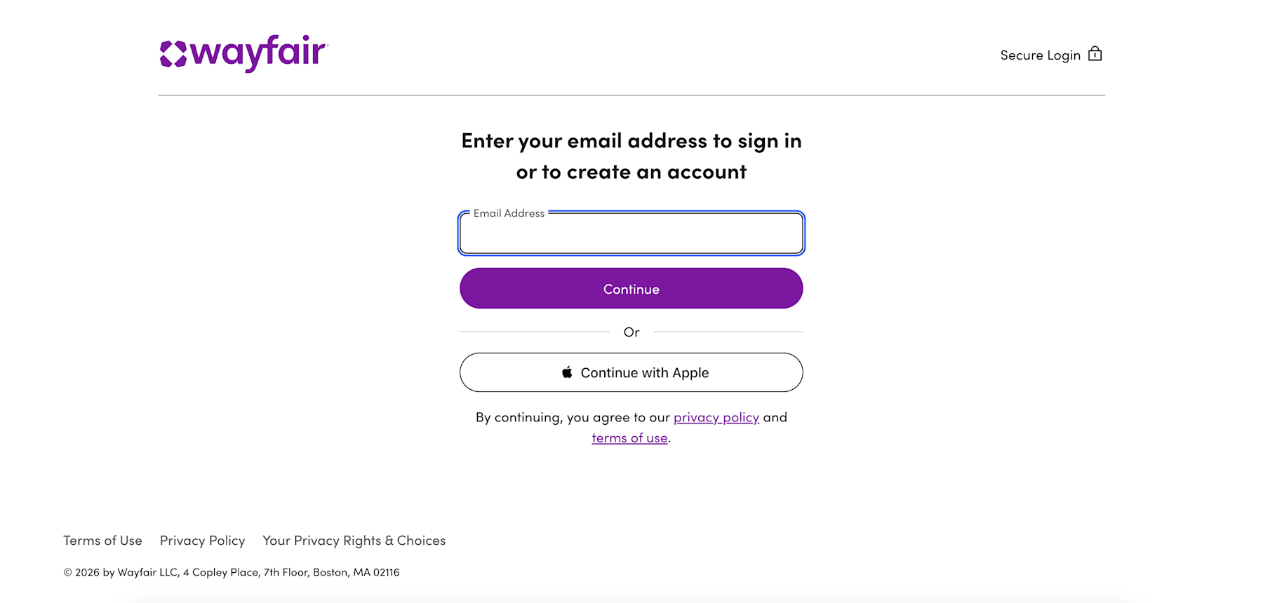 Wayfair First Order Promo Code New Account