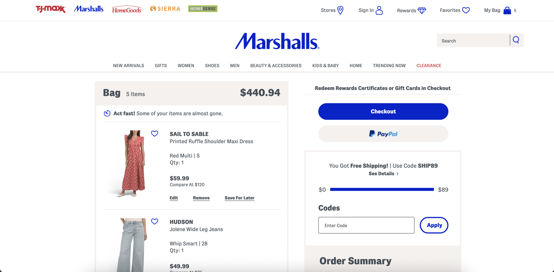 marshalls-checkout