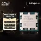 AMD Ryzen 7 7800X3D CPU AMD R7 7800X3D Processor Tot 5GHz 8-Core 16-Draad Socket AM5 Desktop Gaming CPU voor PC Gamer: $326.87