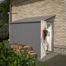 4 x 8-Foot Metal Lean-To Storage Shed Kit: $147.59