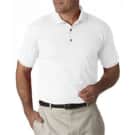 Gildan Activewear 50/50 Jersey Polo with Pocket, 3XL, WHITE for $7