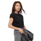 Uniqlo Women's Smooth Cotton French Sleeve T-Shirt for $10 Uniqlo Women's Smooth Cotton French Sleeve T-Shirt for $10