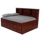 OS Home and Office Furniture Solid Wood Full Bookcase Daybed w/ 6 Drawers for $826