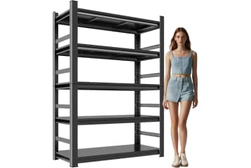 72" 5-Tier Metal Garage Shelving Unit: $65