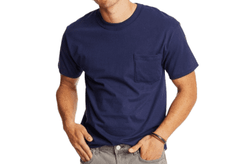 Hanes Men's Heavyweight Pocket T-Shirt 2-Pack: $5.49