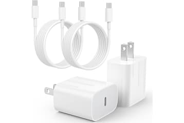 20W USB-C Fast Charger and Cable 2-Pack: $3.99