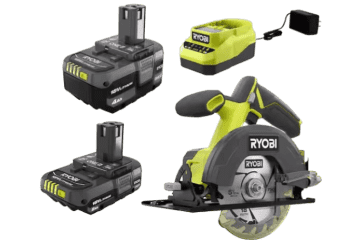 Ryobi 18V ONE 2 Battery Charger Kit 99 w FREE Ryobi 18V 5.5 Circular Saw
