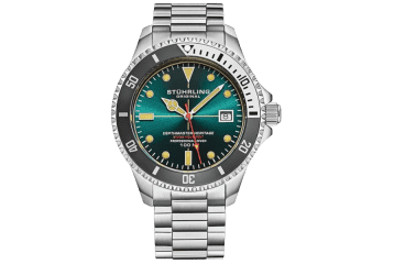 Stuhrling Men's Depthmaster Heritage Diver Swiss Quartz Watch: $80