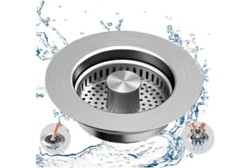 3-in-1 Kitchen Sink Strainer Stopper: $5.59