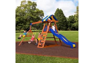 Backyard Discovery Dayton Cedar Wooden Swing Set for 279 65014com
