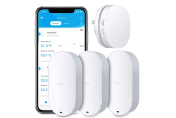 Govee Temperature Humidity Monitor, 2 Pack Indoor Bluetooth Sensor With  Alert