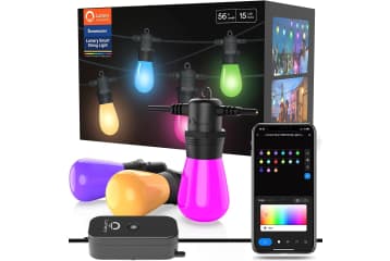 Lumary 56-Foot Smart RGBAiWW Outdoor String Lights for $48