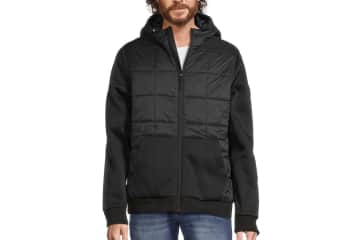 Reebok Men s Mixed Media Puffer Jacket w Hood for 30