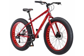 Mongoose Aztec Mens and Womens Fat Tire Bike 18 Inch Steel Frame
