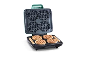 Dash Multi Mini Waffle Maker: Four Mini Waffles, Perfect for Families and  Individuals, 4 Inch Dual for $35 - DMMW400GBAQ04