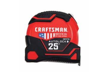 CRAFTSMAN Tape Measure, 25 ft, Retraction Control and Self-Lock