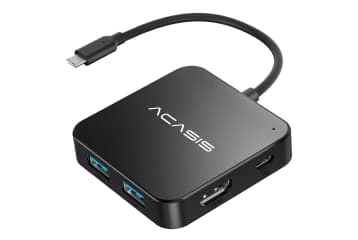 Multi-Port USB-C Hub w/ 0.5-Ft. Cord for $10
