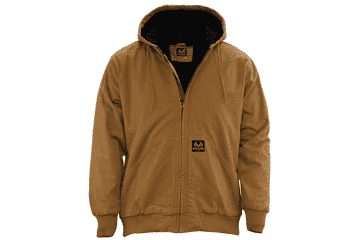 Staghorn men's realtree quilted lined canvas hooded jacket clearance