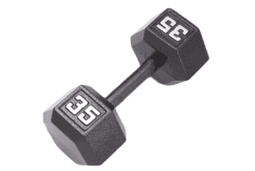 Fitness gear 15 2025 lb cast hex dumbbell