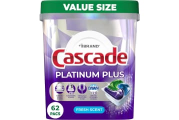Cascade Platinum Dishwasher Pods Fresh Scent 62 Pods Per Case Set Of 3  Cases - Office Depot
