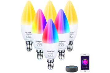 Candelabra color outlet changing bulbs