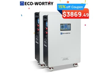Eco-Worthy 48V 280AH LiFePO4 Vertical Standing Backup Battery 2-Pack for $3,869