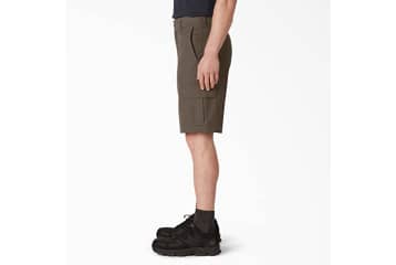 Dickies Men's Flex Regular Fit Plaid Flat Front 11in Shorts