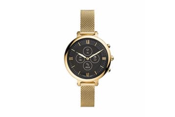 Fossil Women s Monroe Stainless Steel Mesh Hybrid HR Smartwatch