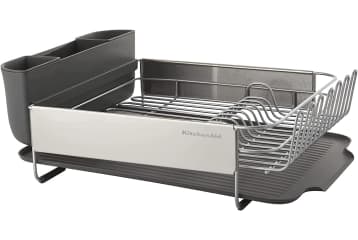 KitchenAid Full Size Expandable Dish-Drying Rack, 24-Inch, Black 