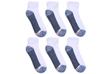 Hanes Comfort Fit Women's No-Show Socks, 6-Pairs Assorted Heather