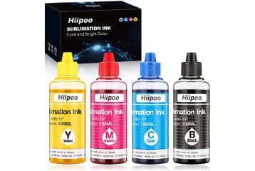 Hiipoo Sublimation Ink Refilled Bottles with Heat Tape Refill for
