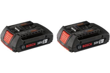 BOSCH BAT612-2PK 18V Lithium-Ion 2 Ah Standard Power Batteries, 2